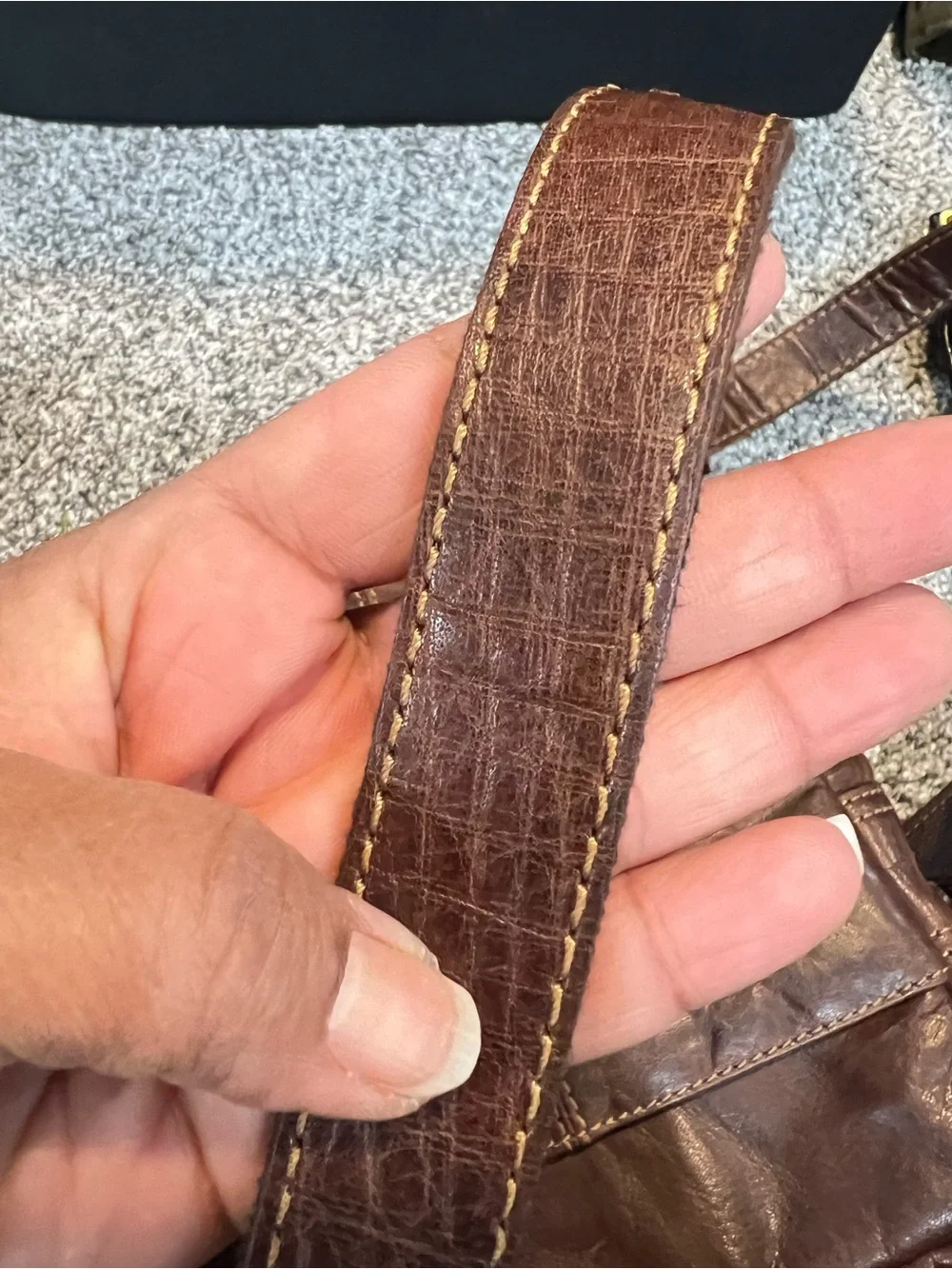 JACK GEORGES FINE LEATHER GOODS VOYAGER SLIM ZIPRED CROSSBODY AUTHENTIC